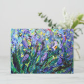 Invitation Abstraite "Irises" (Debout devant)