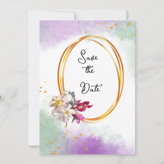 Invitation abstraite mariage (Devant)