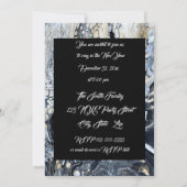 Invitation Abstraite noire audacieuse (Dos)