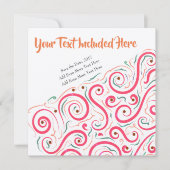 Invitation Abstraite unique par LH (Devant)