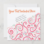 Invitation Abstraite unique par LH (Dos)