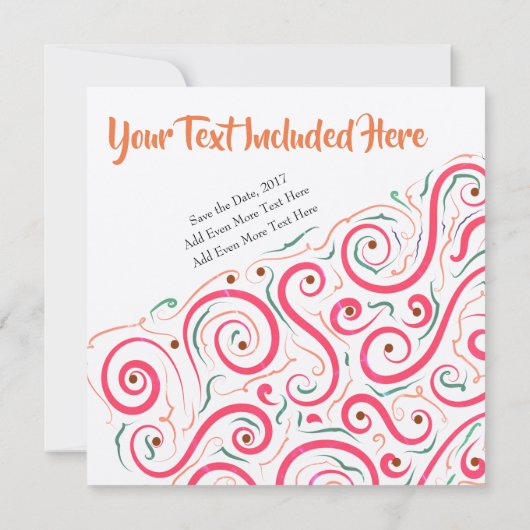 Invitation Abstraite unique par LH (Dos)