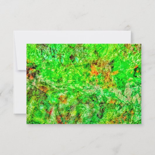 Invitation abstraite vert profond,Abstrait sombre (Devant)