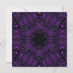 Invitation abstraite violette pour fête d'annivers