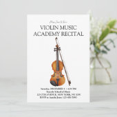 Invitation Académie de musique de violon Récital spécial (Debout devant)