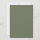 Invitation Accent de mariage Fleur de sauge (Dos)