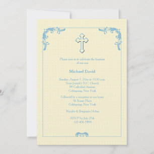 Invitation Accents Bleus