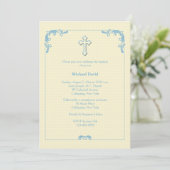 Invitation Accents Bleus (Debout devant)