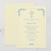 Invitation Accents Bleus (Devant / Derrière)