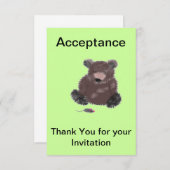 Invitation Acceptation de l'invitation (Devant / Derrière)