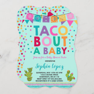 Invitation Accès de taco d'invitation de baby shower de