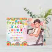 Invitation Accès de taco d'invitation de Quinceanera de (Debout devant)