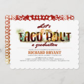 Invitation Accès de taco d'invitation d'obtention du diplôme (Devant / Derrière)