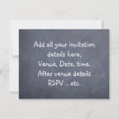 Invitation Accessoires de marié de mariée zombies personnalis (Dos)