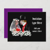 Invitation Accessoires de mariée et de marié de mariage de zo (Devant / Derrière)