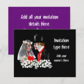 Invitation Accessoires de mariés pour mariage de zombies pers (Devant / Derrière)