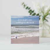 Invitation Accident de vagues sur la plage sablonneuse (Debout devant)