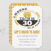 Invitation Acclamations à 30 ans (Devant / Derrière)