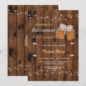 Invitation Acclamations à l'invitation en bois de bières de (Devant / Derrière)