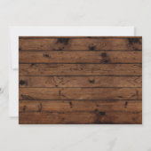 Invitation Acclamations de Champagne à 30 ans en bois (Dos)