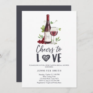 Invitation Acclamations pour aimer l'échantillon de vin