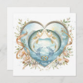 Invitation Accompagné sur vous les amateurs de pêche Mariage  (Devant / Derrière)