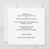 Invitation Accompagné sur vous les amateurs de pêche Mariage  (Dos)