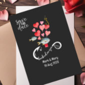 Invitation Accompagné sur vous les amateurs de pêche Mariage