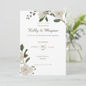 Invitation Accord de couleurs pastel mariage (Debout devant)