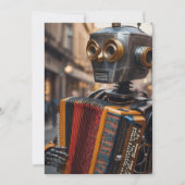 invitation accordéon robot (Devant)