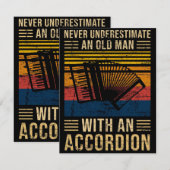 Invitation Accordéon Sous-estimation (Devant / Derrière)