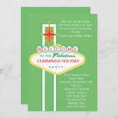 Invitation Accueil à l'invitation de fête de vacances de (Devant / Derrière)