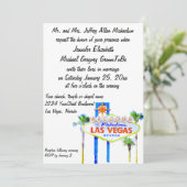 Invitation Accueil à notre épouser fabuleux de Las Vegas (Debout devant)