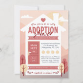 Invitation "Accueil Bienvenue" Adoption Enfant / Baby shower (Devant)