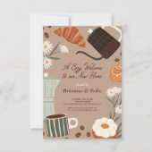 Invitation accueil chaleureux folling Green House Party (Devant)