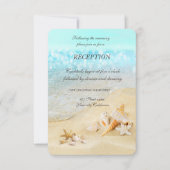 Invitation Accueil Coquillages Sable de la plage (Devant)
