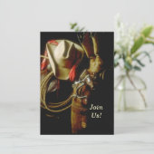 Invitation Accueil de la fête d'anniversaire orientée (Debout devant)