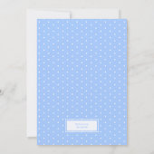 Invitation Accueil du nouveau Modèle photo bébé garçon (Dos)