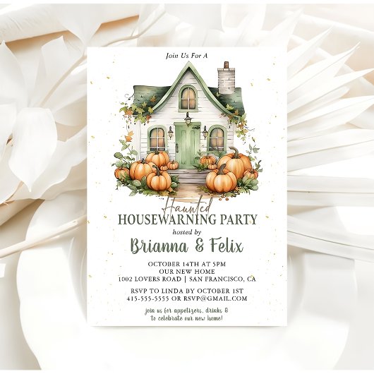 Invitation Accueil Éffrayant Accueil Fête d'Halloween