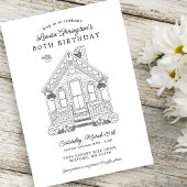 Invitation Accueil Fête 80e Anniversaire Retour