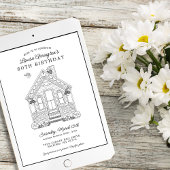 Invitation Accueil Fête 80e Anniversaire Retour