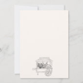 Invitation Accueil Grown Baby Baby shower tiré main (Dos)