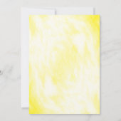 Invitation Accueil Mariage Floral Citron Soleil (Dos)