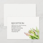 Invitation Accueil mariage personnalisé, tulip (Devant / Derrière)