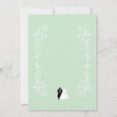 Invitation Accueil Mariée Et Mariage De Salle De Mariage (Dos)