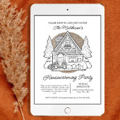 Invitation Accueil mignon avec les ours Drop in Houseécher Pa