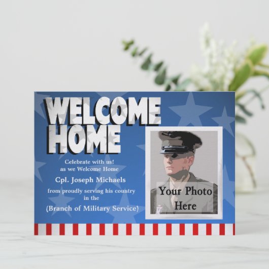 Invitation Accueil / Militaire (Debout devant)