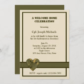 Invitation Accueil / Militaire (Devant / Derrière)