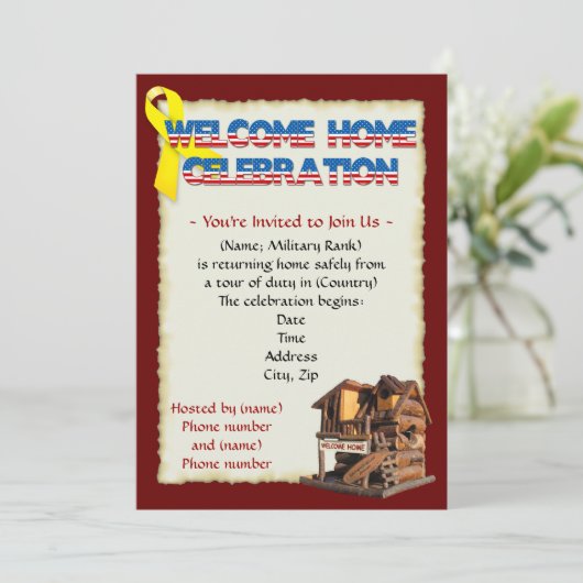 Invitation Accueil militaire (Debout devant)