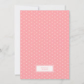 Invitation Accueil nouveau Modèle photo bébé fille (Dos)